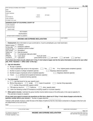 FL-150 page 1