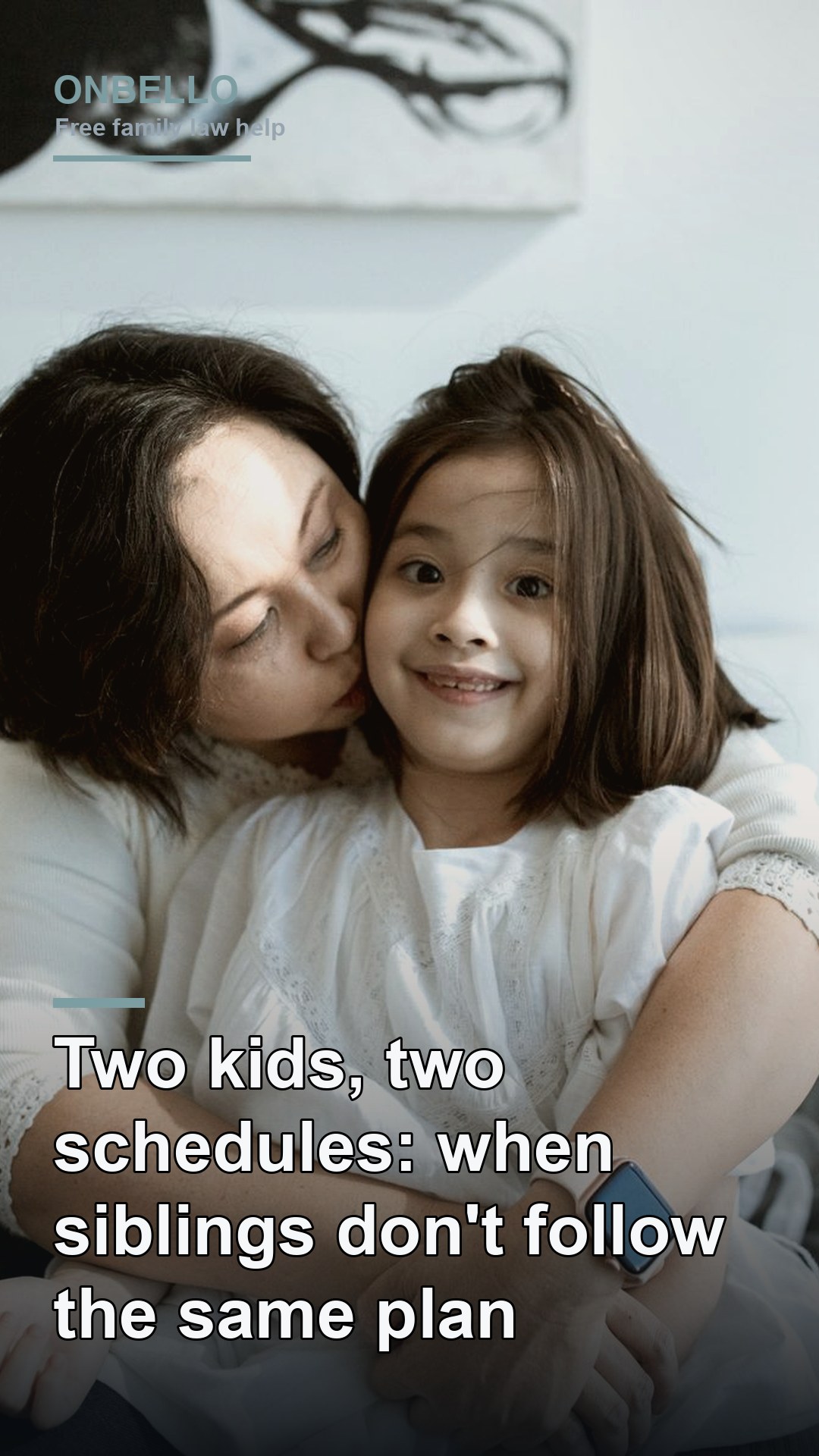 Two kids, two schedules: when siblings don't follow the same plan