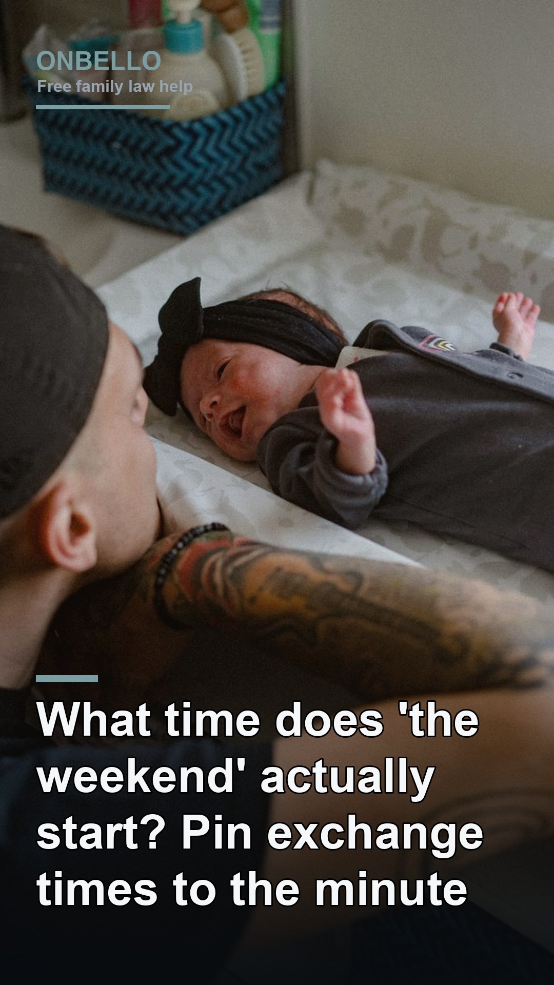 What time does 'the weekend' actually start? Pin exchange times to the minute