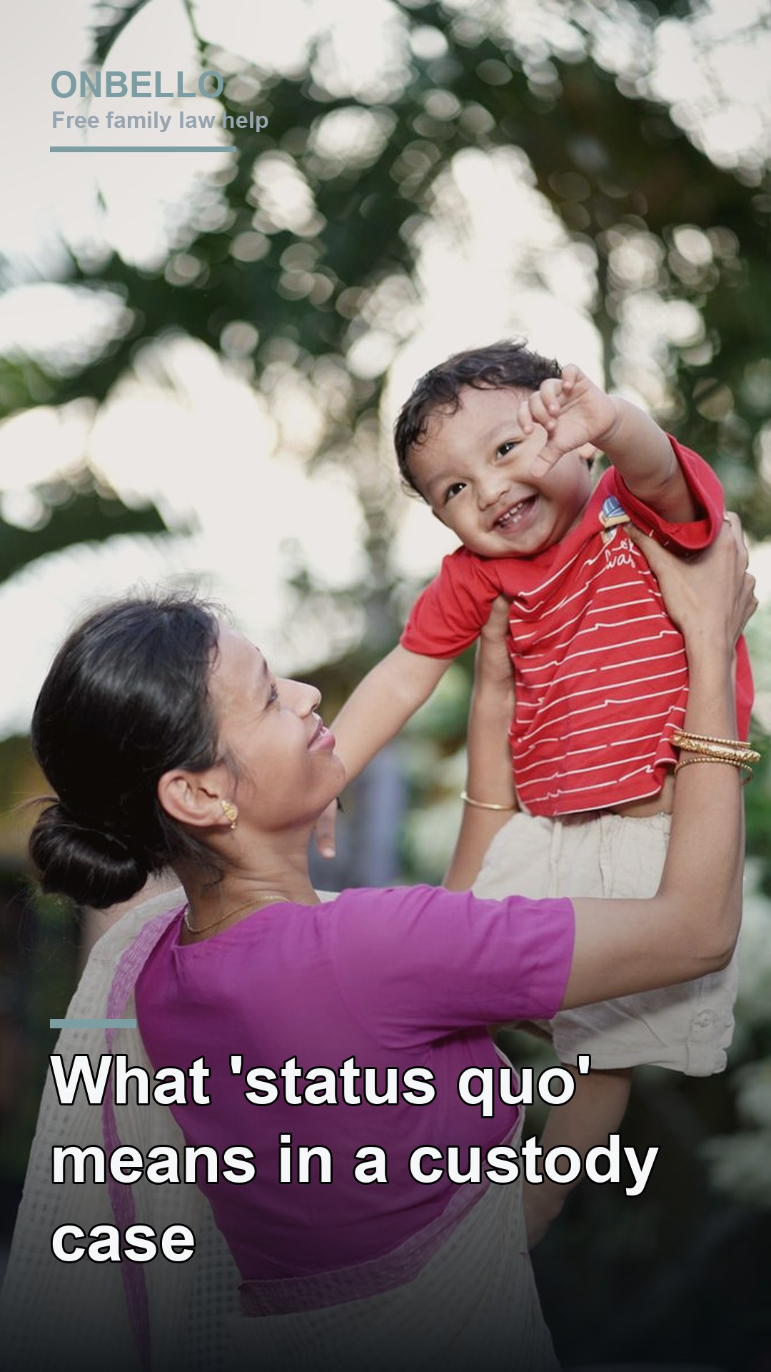 What 'status quo' means in a custody case