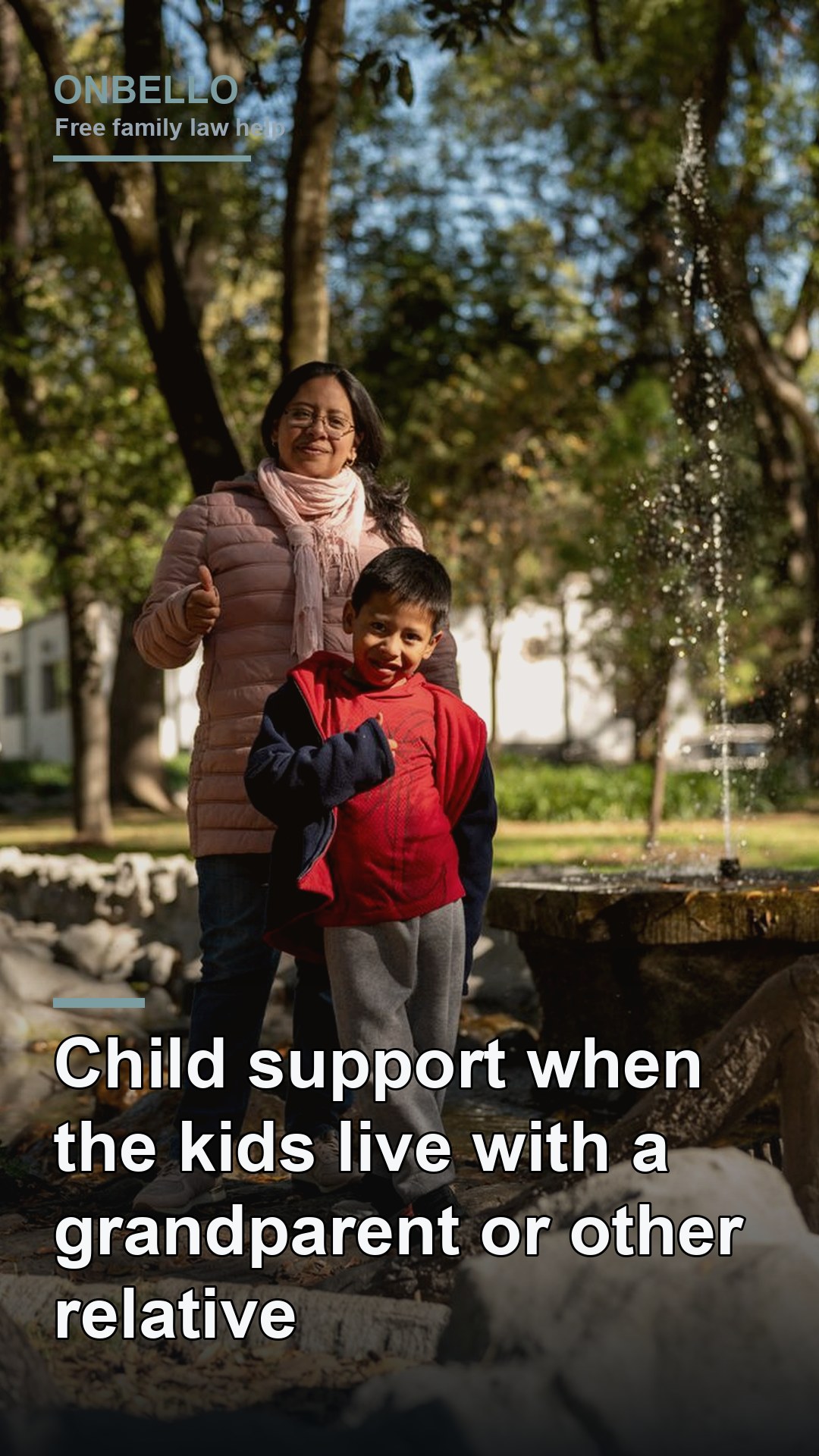 Child support when the kids live with a grandparent or other relative