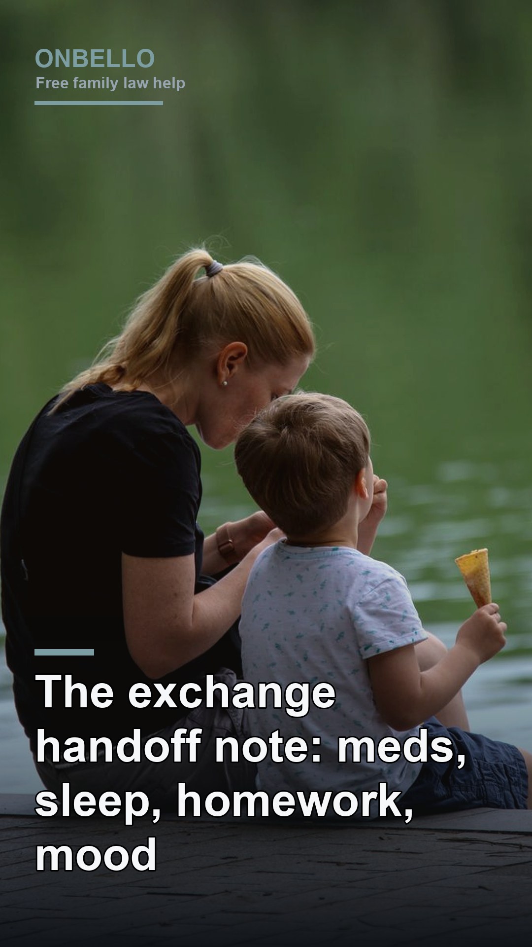 The exchange handoff note: meds, sleep, homework, mood