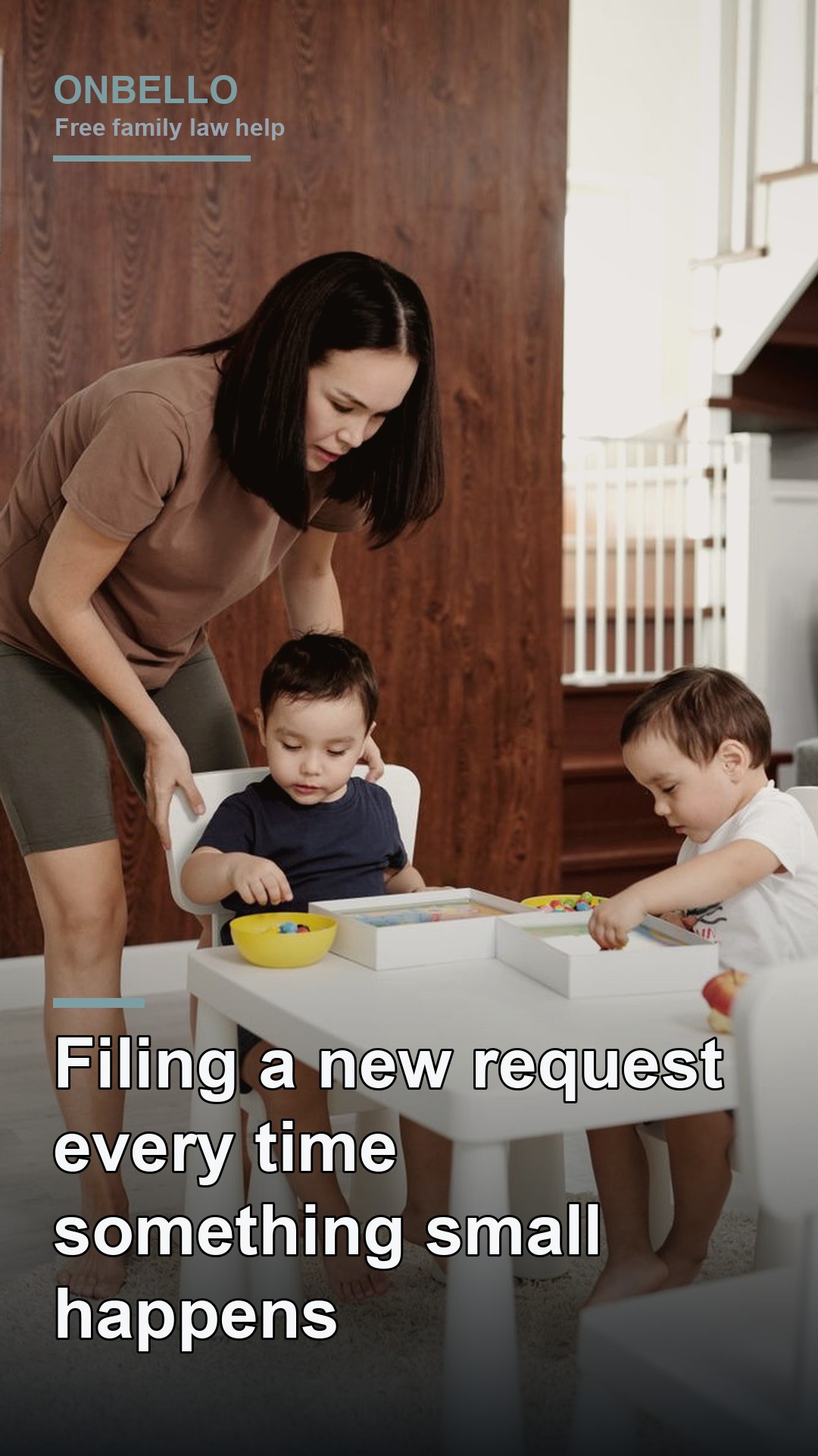 Filing a new request every time something small happens